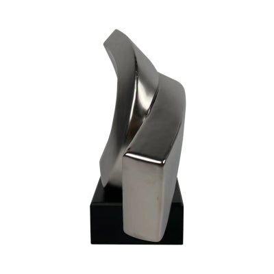 Matte Silver Face Sculpture Small